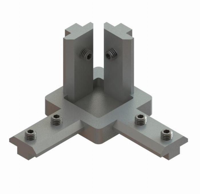 Corner connector 3D 30x30 with M6*8 screw